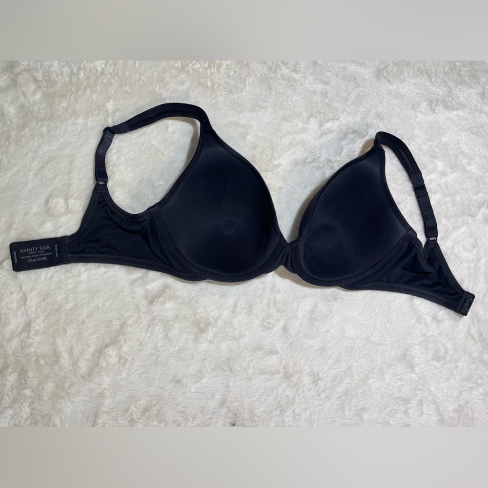 Vanity Fair Body Shine Full Coverage underwire contour bra~75298 size 34DD black - Picture 2 of 4